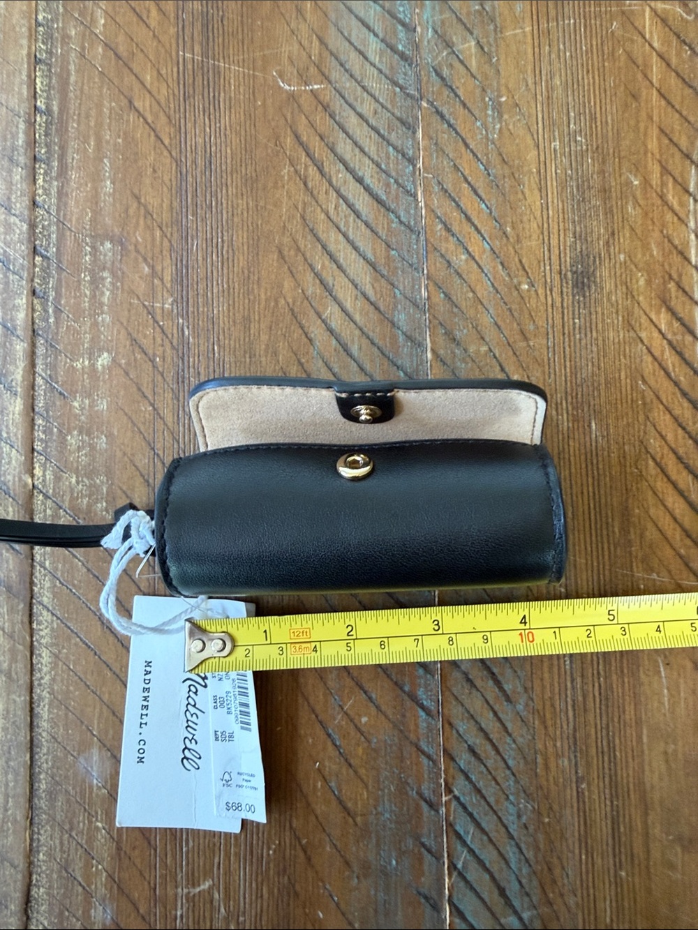 Women’s Madewell Lipstick bag Leather Black New NWT - Picture 5 of 7